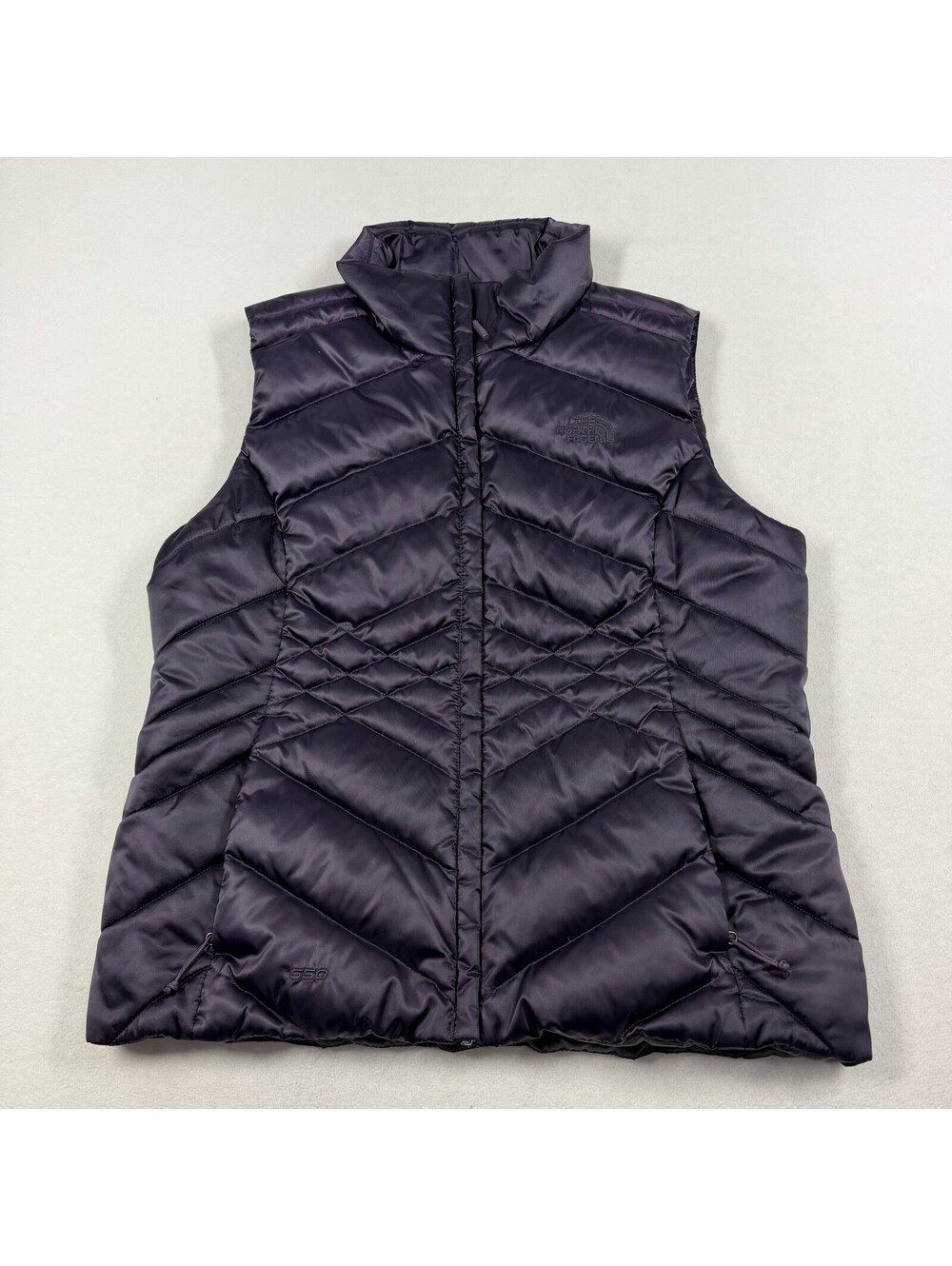 The North Face Goose Down Vest Womens Size Large Purple 550 Puffer